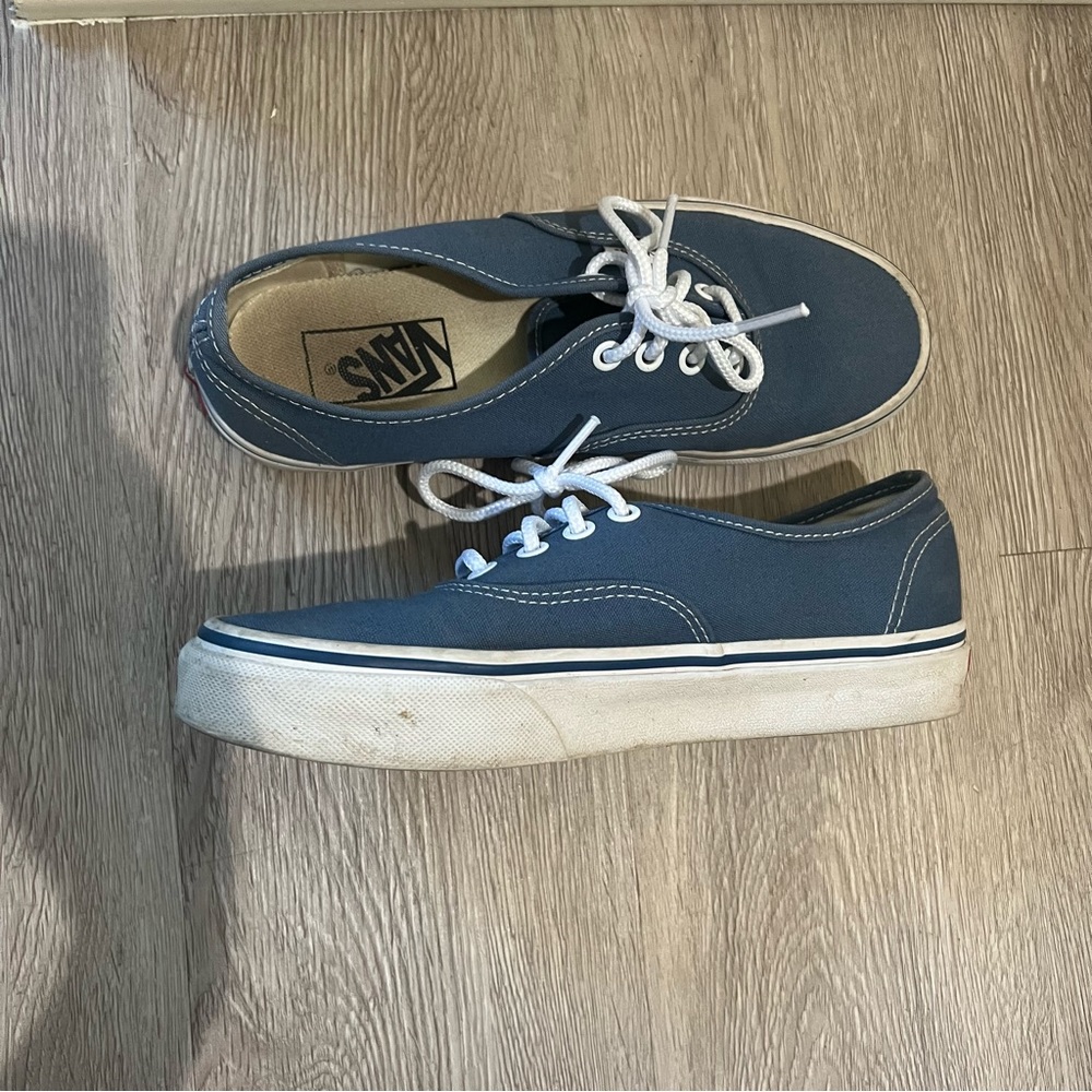 Vans authentic navy shoes